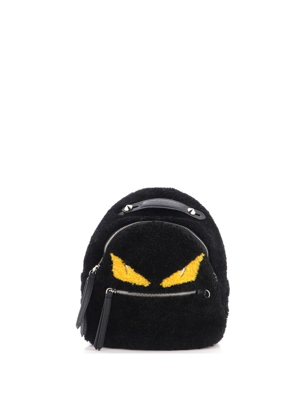 Fendi Monster Backpack Shearling Mini #369359F96B